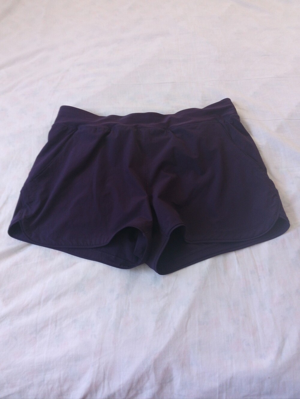 Lands' End Deep Purple Women's Athletic Shorts